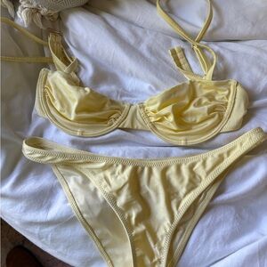 Princess Polly yellow bikini